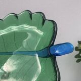 Murano leaf glass pocket tray