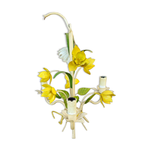 Suspension ancienne décor - fleurs