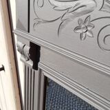 Beveled trumeau mirror