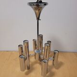 Lustre vintage chromé 18 feux