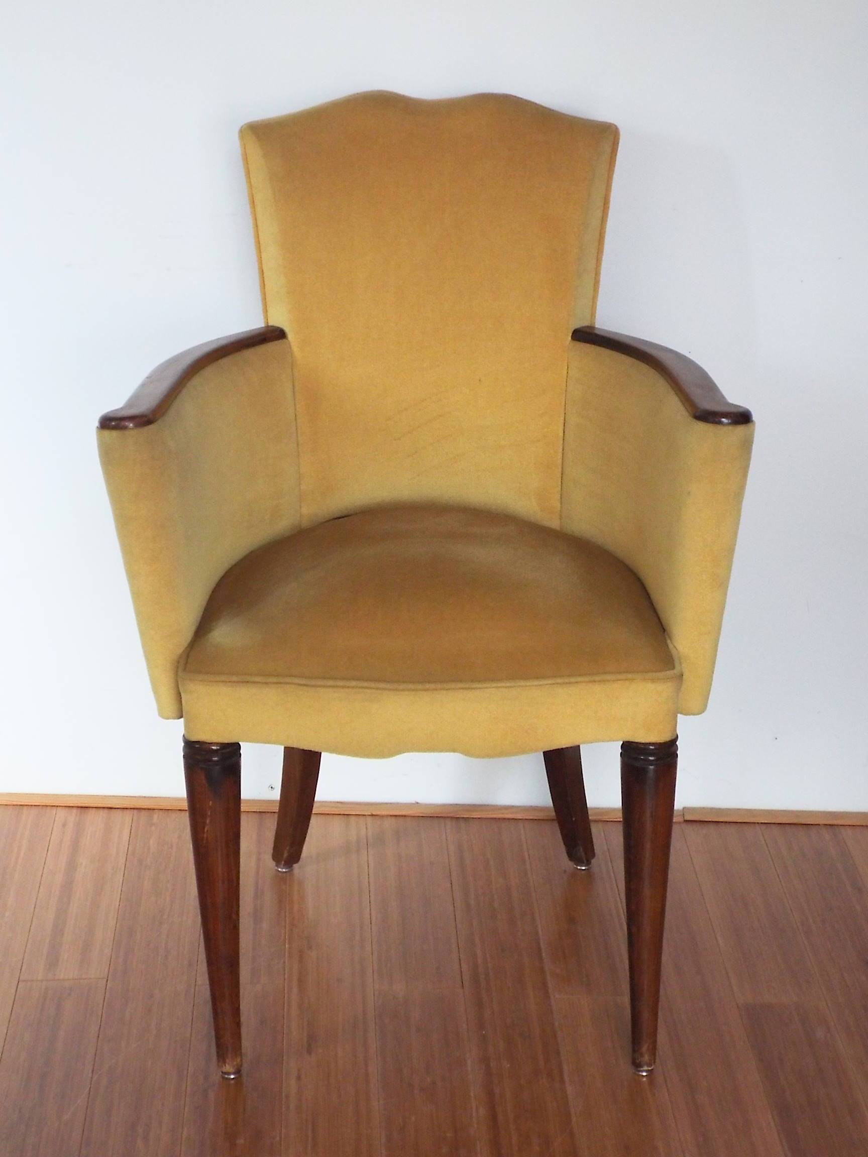 Fauteuil bridge art déco