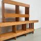 Pair of modernist pine wall shelves, circa 1970