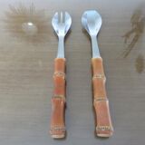 Covered salad sleeves in 70s bamboo