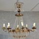 Louis XV style hot air balloon or basket chandelier circa 1900