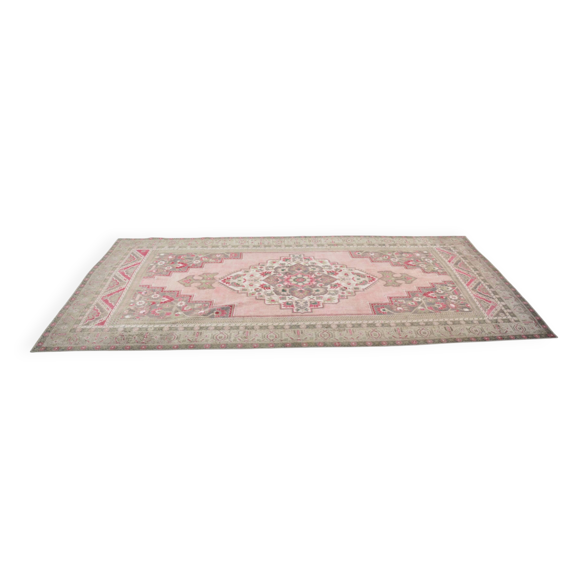 Oushak Turkish Vintage Rug sku 3311