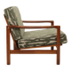 Scandinavian modern long chair jacquard green 1965