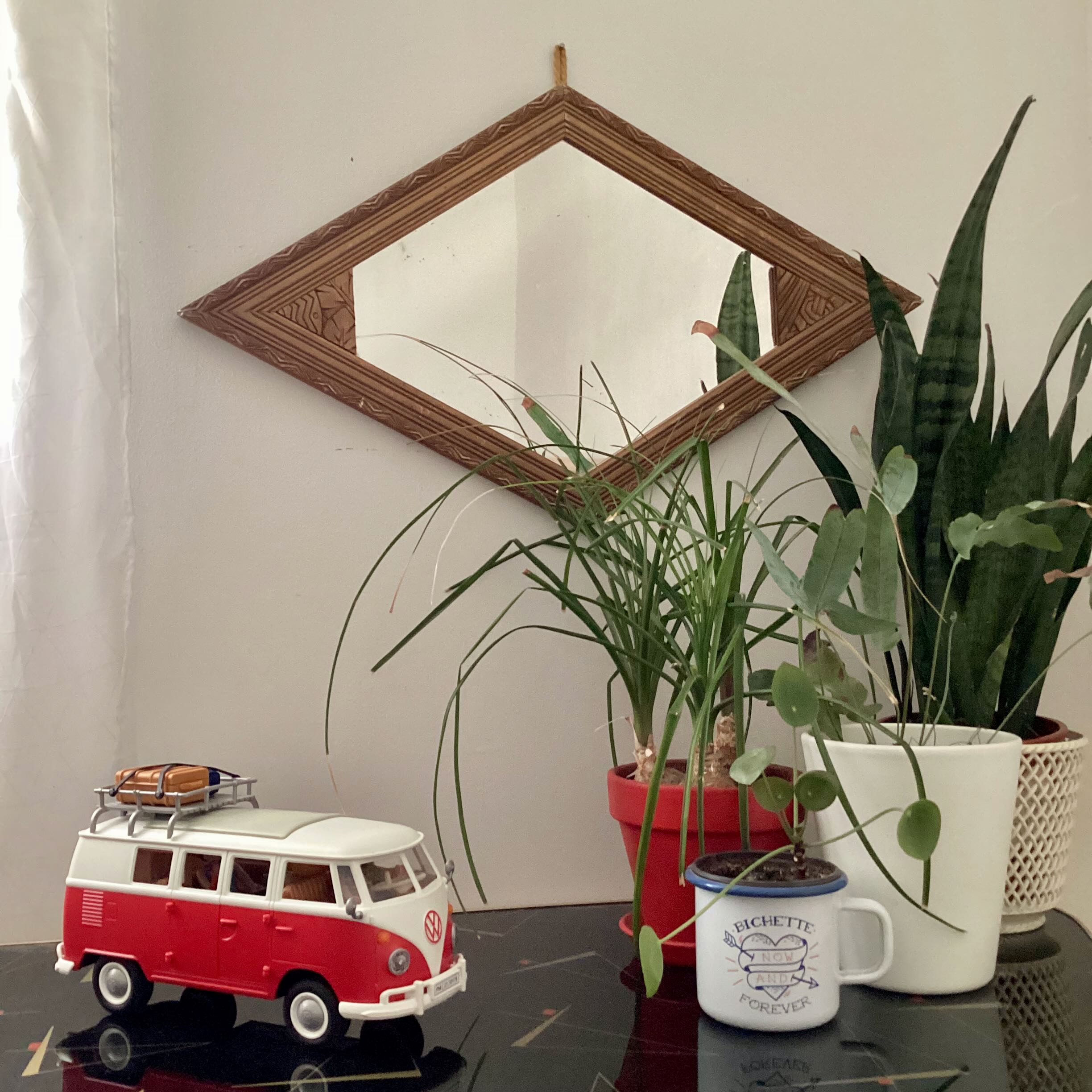 Miroir losange années 40