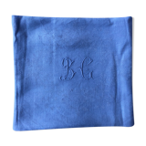 10 monogrammed flax table napkins