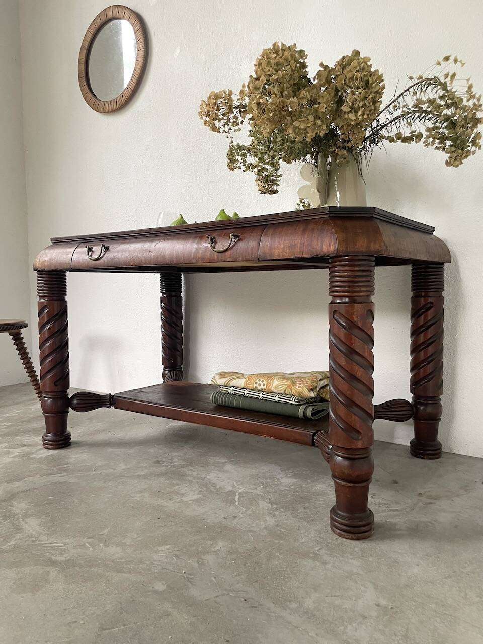 Bureau console acajou 1900