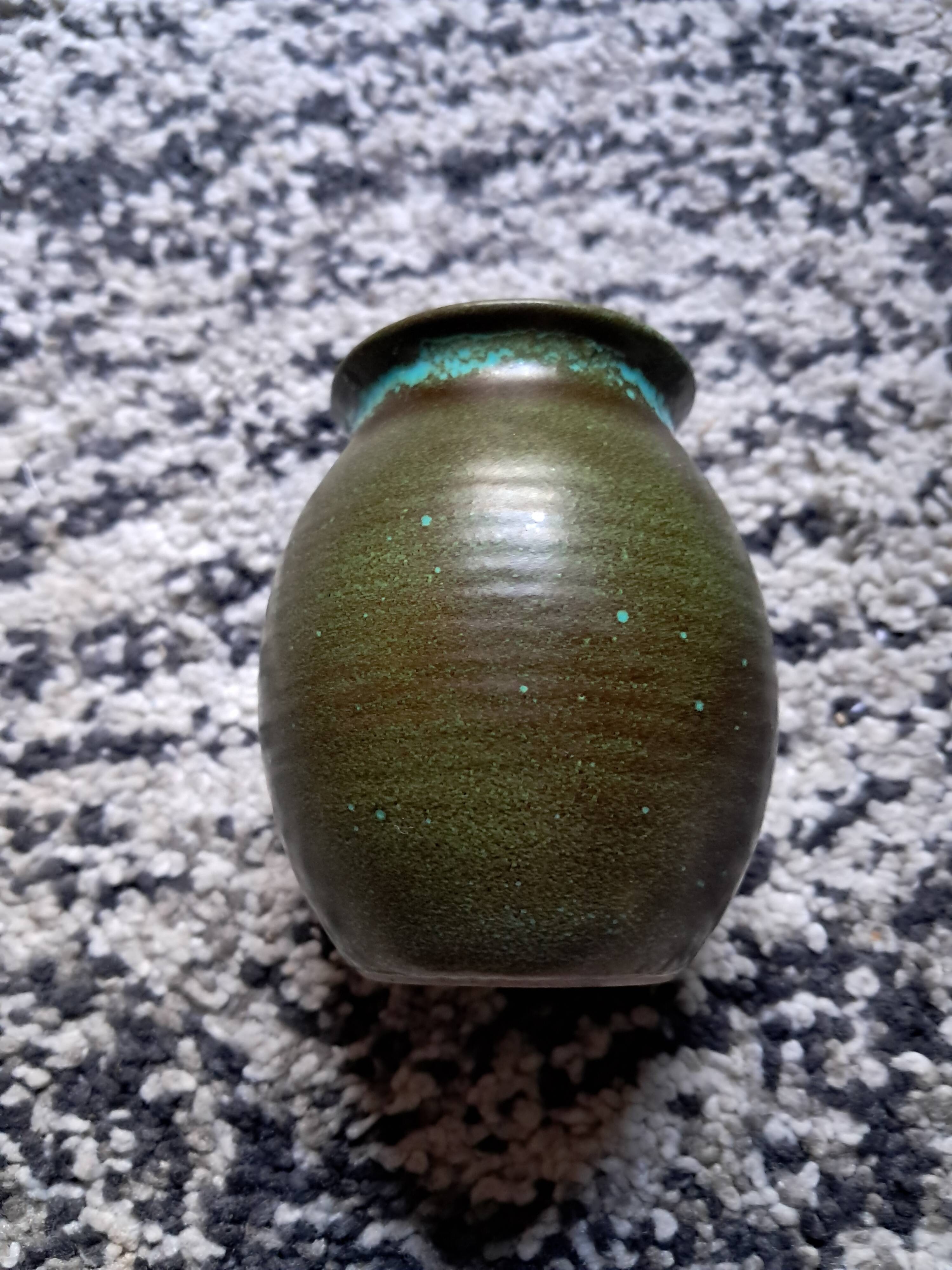 German Majolica ceramic vase from Schramberg