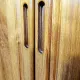 Multifunctional, modular shelving unit/wall system, teak, Denmark, 60s/70s