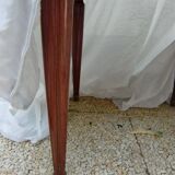 Table bouillotte style louis XV en marbre multicoloree noire