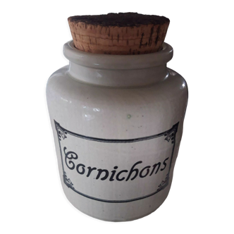 Glazed stoneware pickle and onion pot