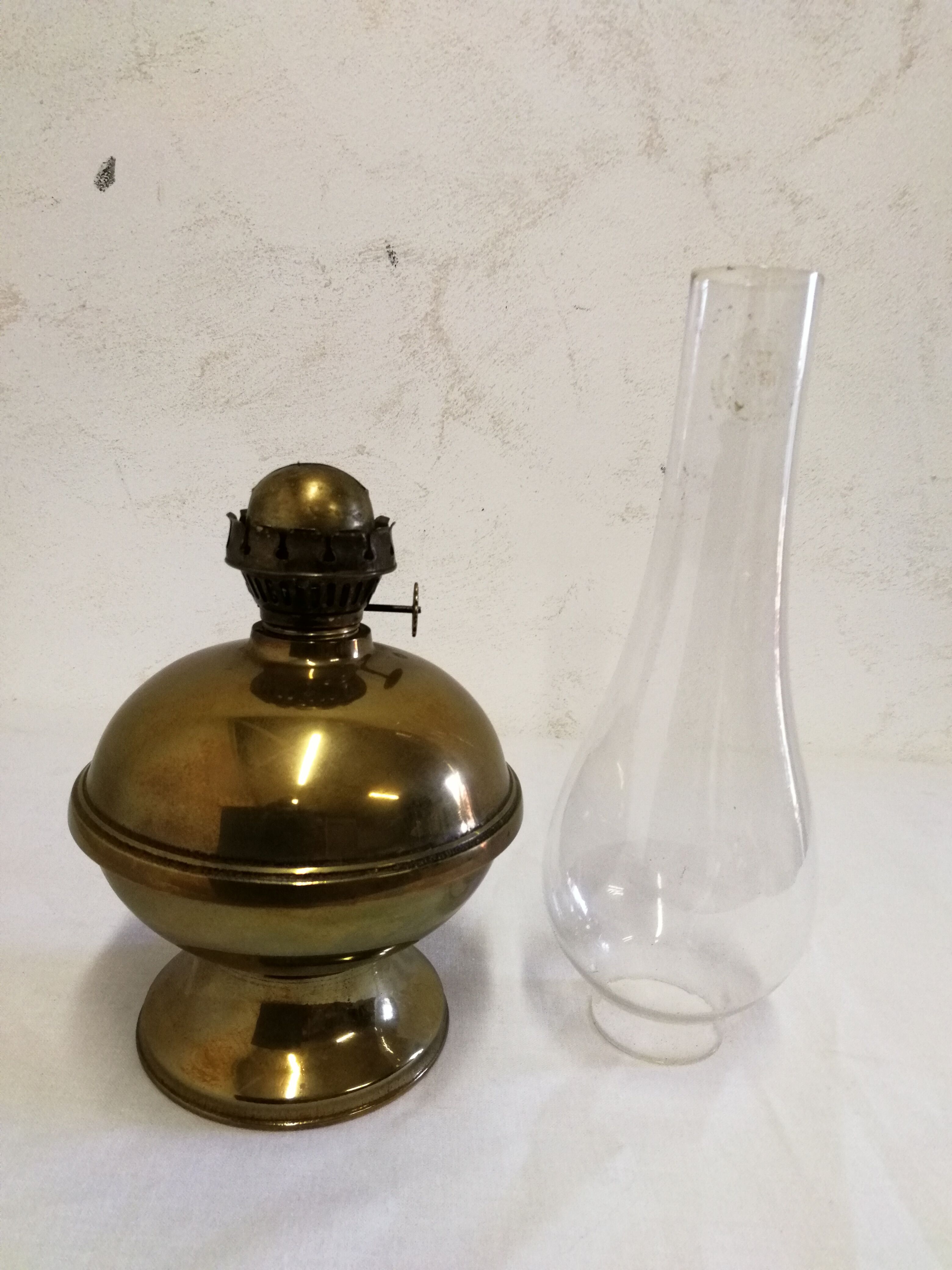 Brass kerosene lamp