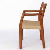 Ensemble de 3 chaises vintage 1960 EMC Mobler en teck danois