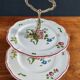 Two-tier porcelain cake stand