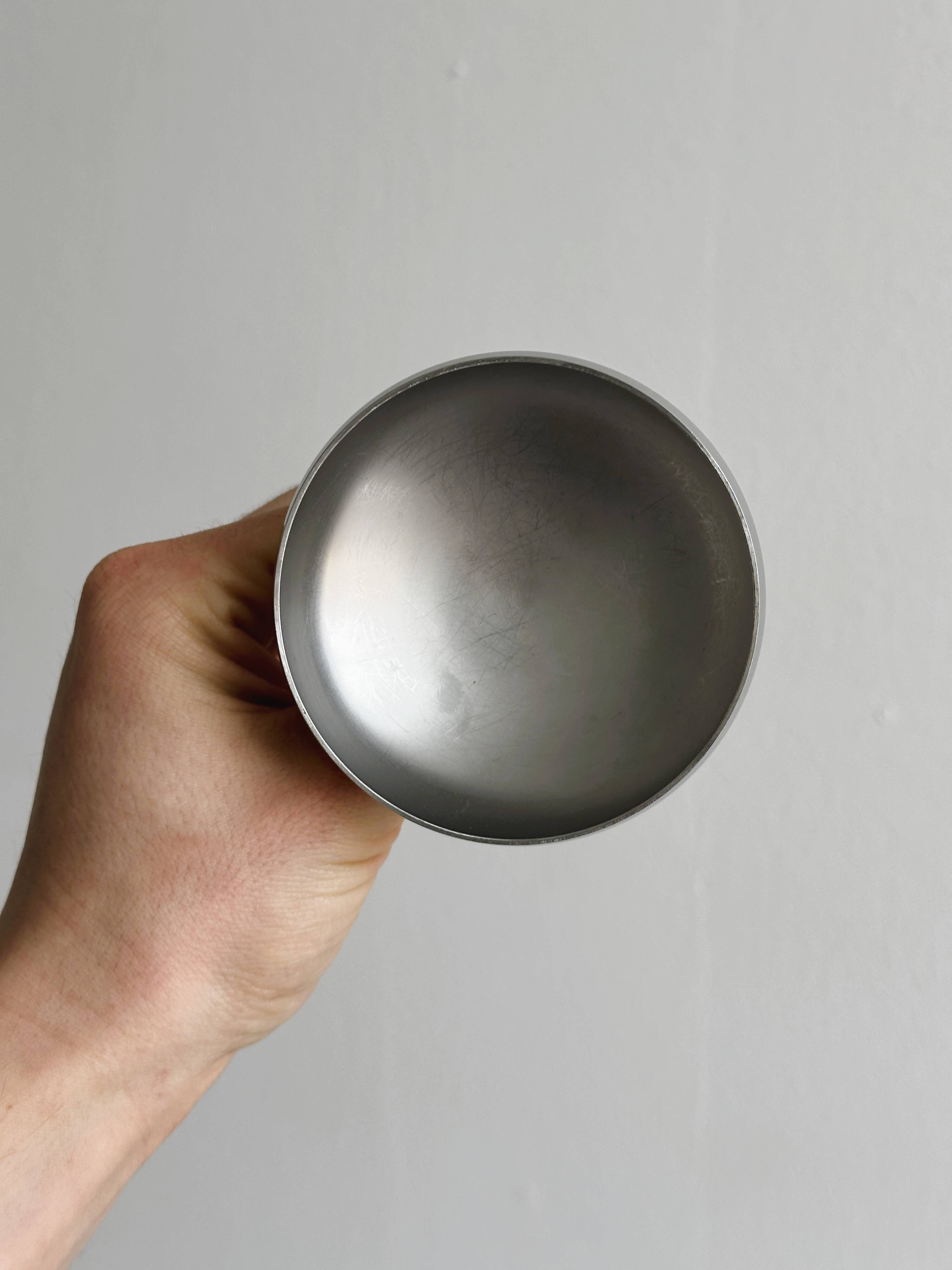 6 stainless steel footed bowls, Letang Remy style