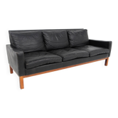 Scandinavian 3-seater leather sofa, Ulferts, Sweden, 1960