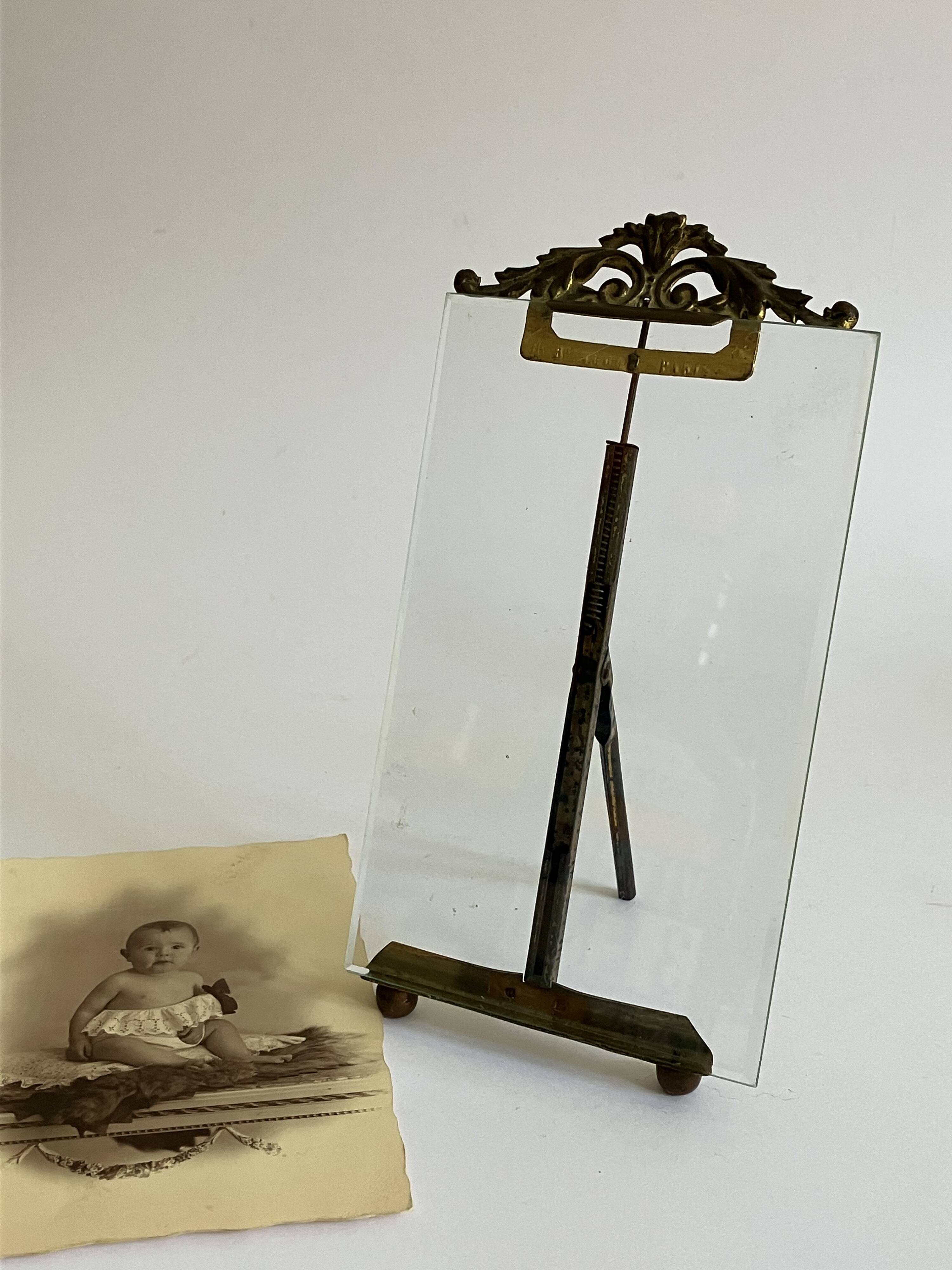 Brass frame, beveled glass - Model 2