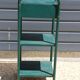 Green metal dormitory bedside table 1960