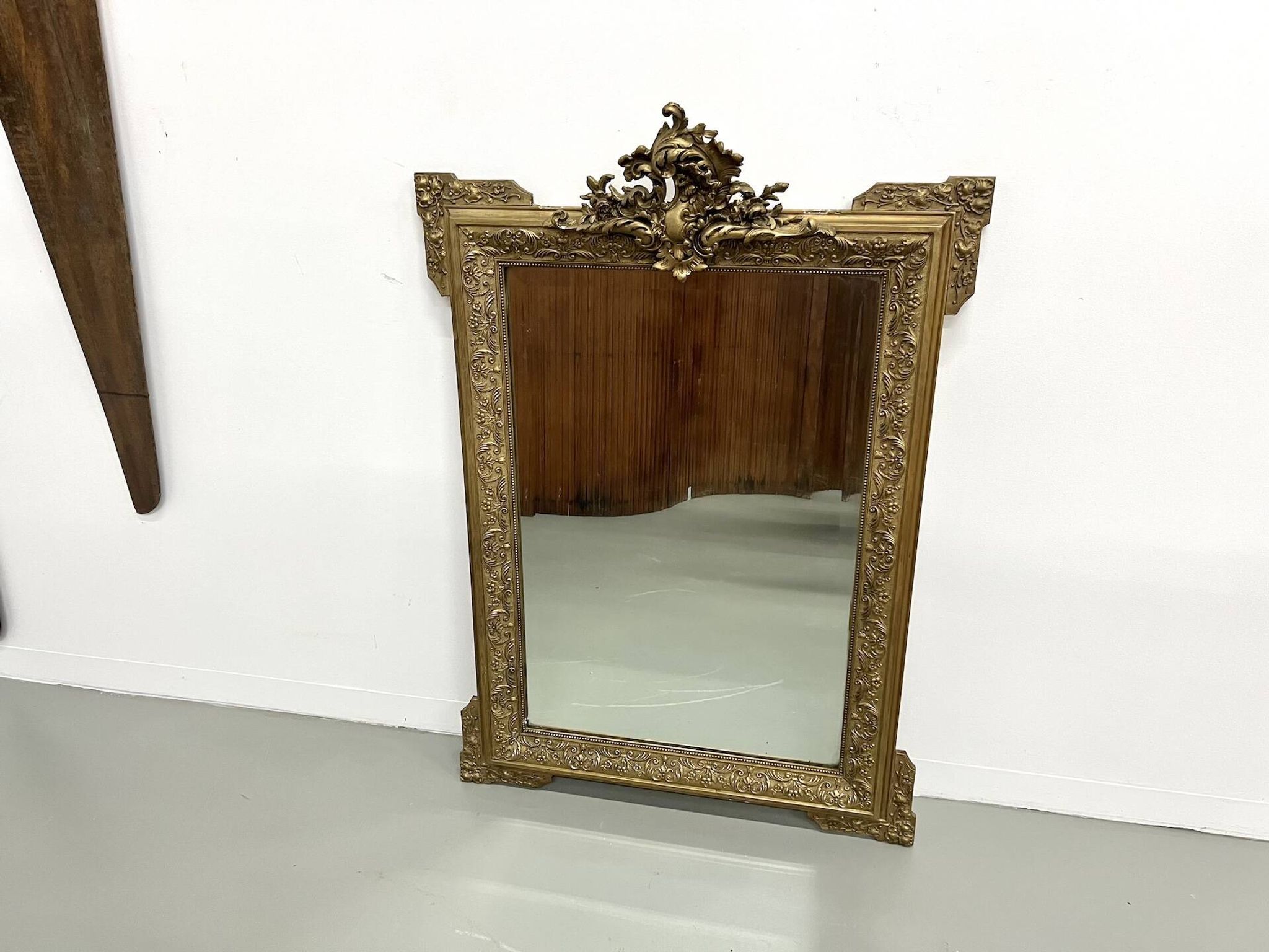 Napoleon III "rocaille" mercury mirror