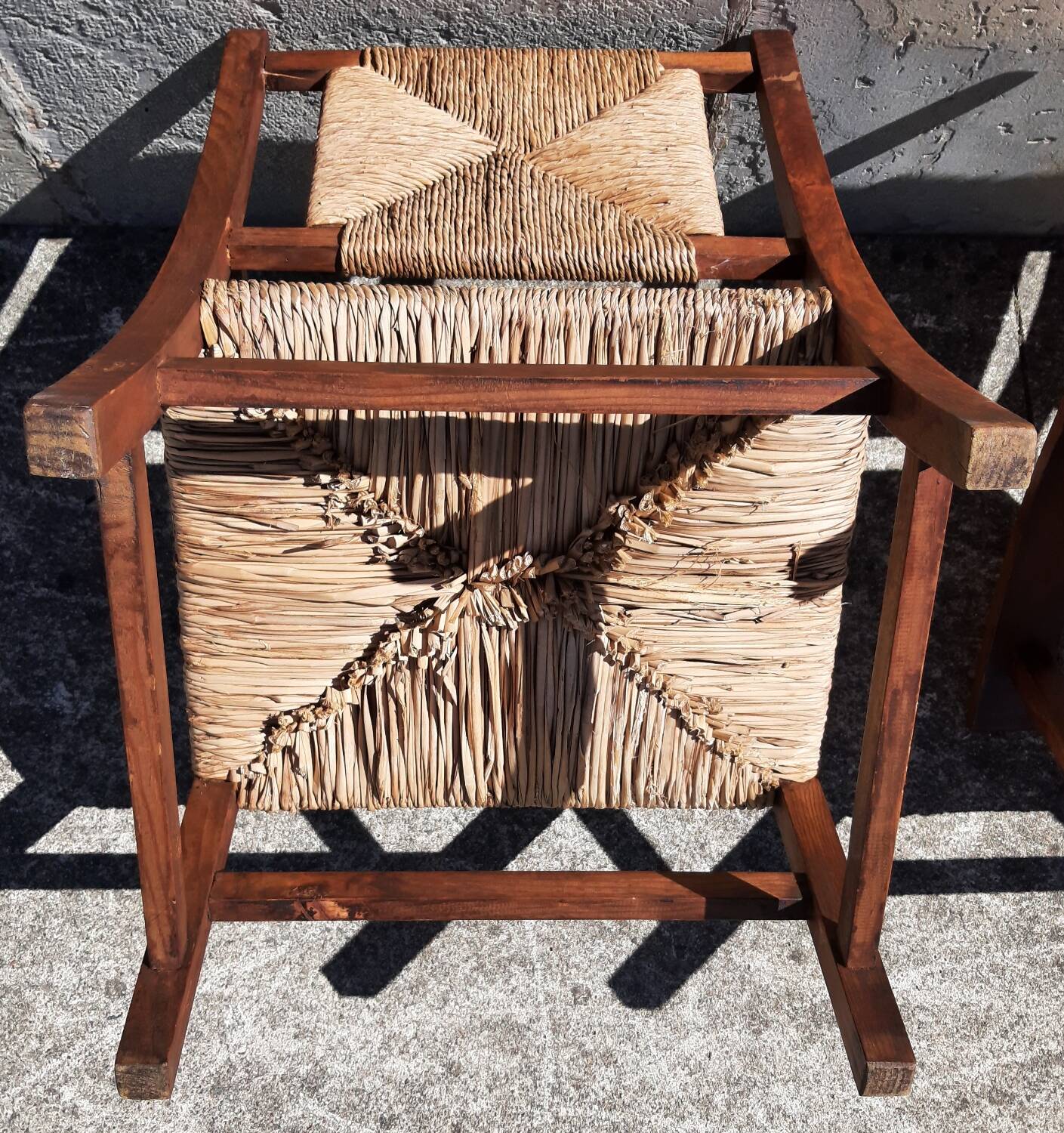 Paire de fauteuils paille (Josep Torres Clavé, 1936)