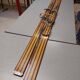 Vintage wooden skis Rossignol Hickory Olympic model 204 cm
