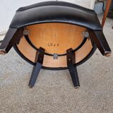 Pair of armchairs in imitation leather