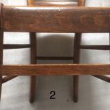 Wooden farm chairs pair
