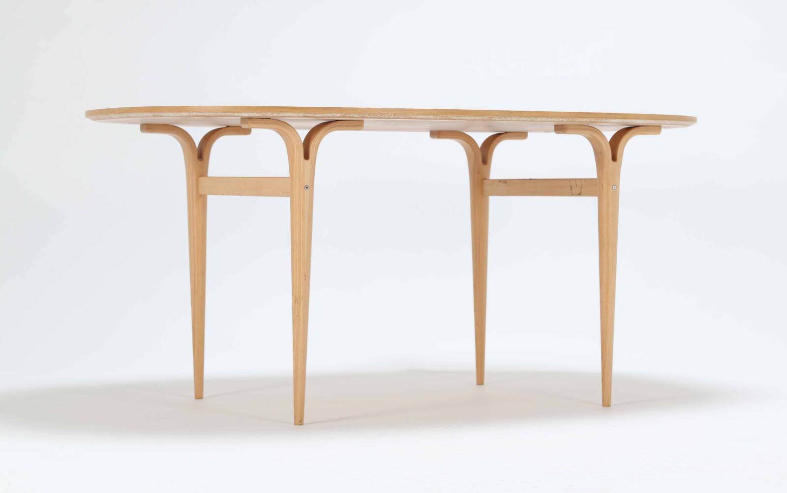 Superellipse table by Bruno Mathsson and Piet Hein for Fritz Hansen, Denmark 1980s