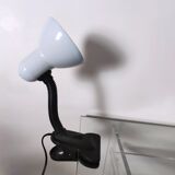 Grey clip lamp