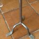 Large silver-plated candlestick on a stand