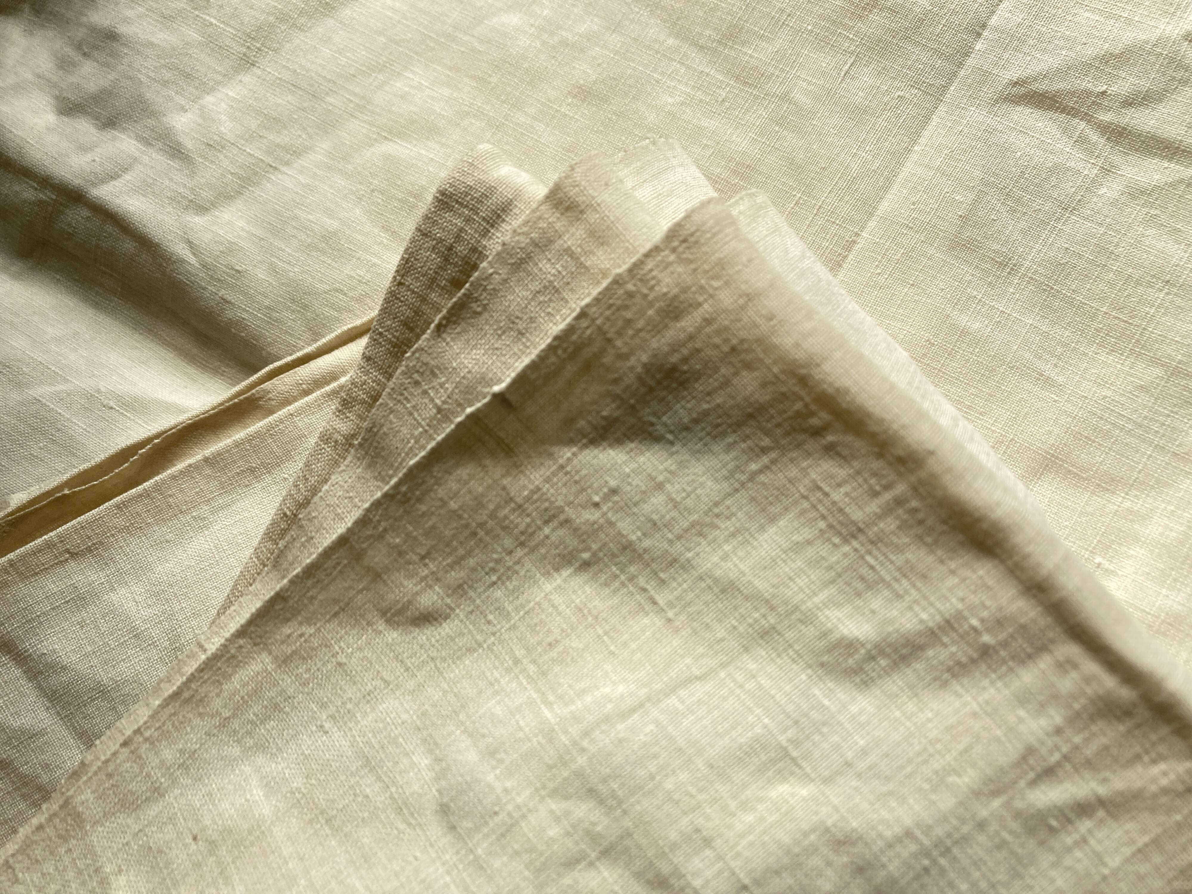 Drap de réserve 1960 en toile de lin brut 210x330
