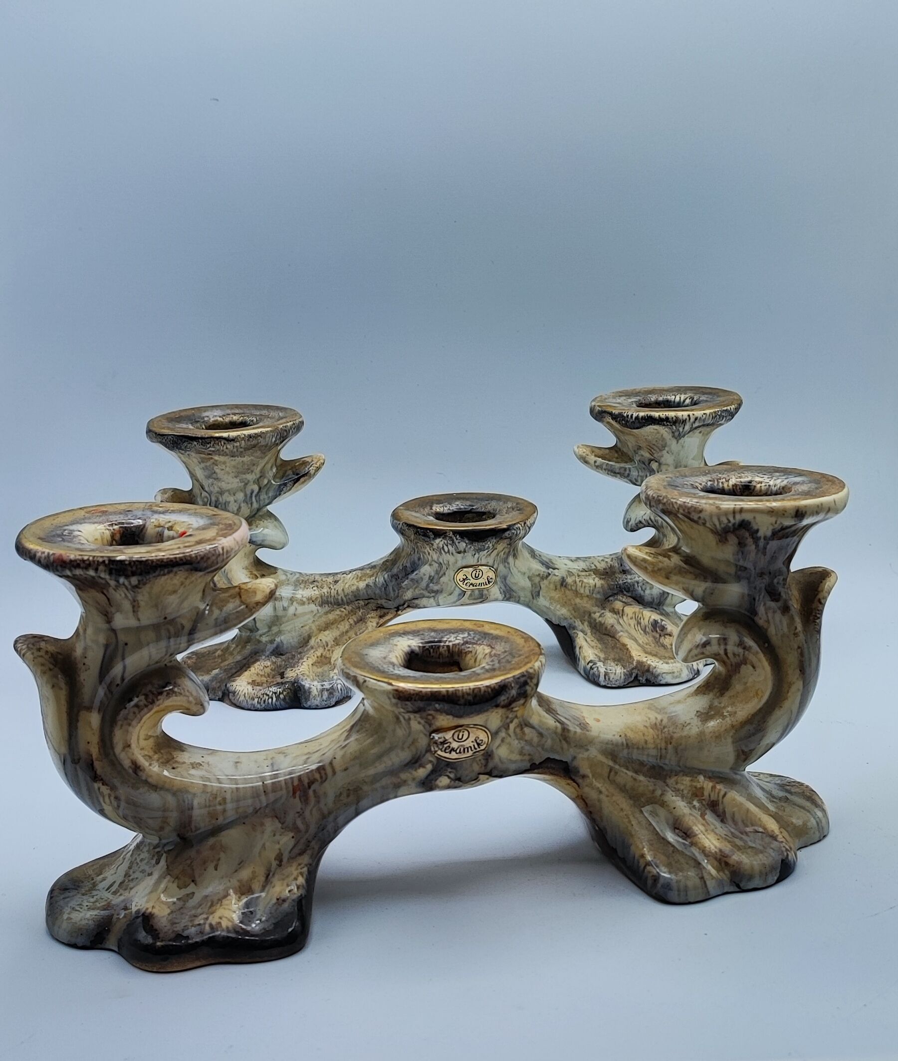 Pair of U Keramik candlesticks