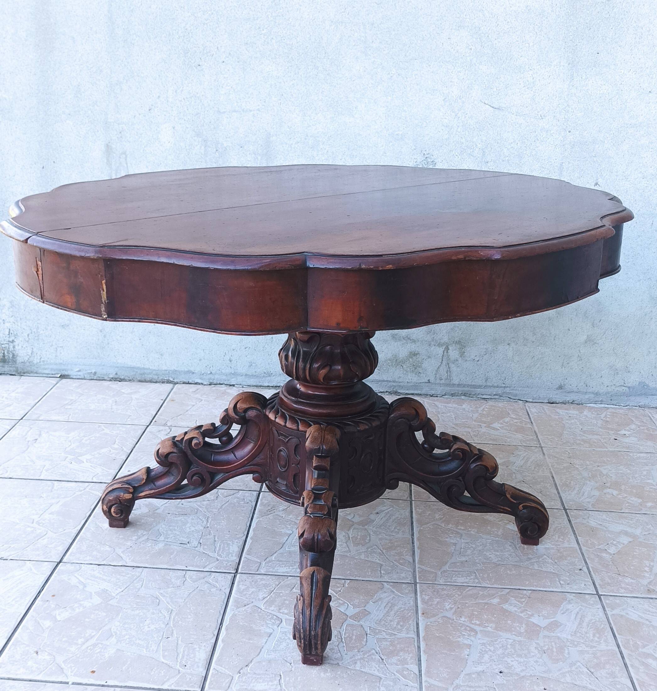 19th century English mahogany table