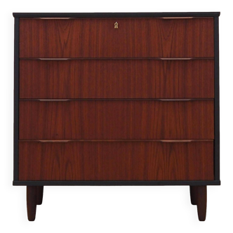 Teak chest of drawers, Danish design, 1970s, production: Denmark