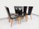 Set of 6 vintage Baumann Essor chairs in beech wood and skai