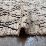 Azilal white Berber rug - 220 x 96 cm.