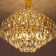 Vintage XXL Luxury Golden Chandelier Fine Gold and Crystal , 60 70 years