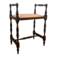 Small bench / stool in traditional English style, with side armrests.