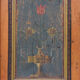 Antique Rustic Farmhouse Folk Art Painted Bridal Cabinet 1822