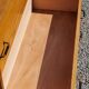 Vintage chest of drawers in golden blond oak legs compass and fins 3 drawers from the 50s