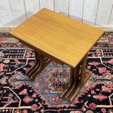 Set of 3 nesting tables GPLAN in teak from the 1970s.