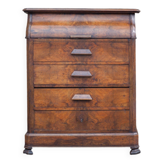 Old drawer unit, wooden toilet unit, furniture with flap, storage unit, decoration