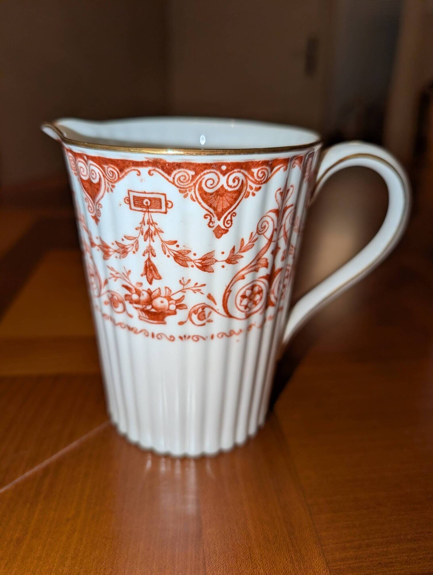Wedgwood Coral & Gold Coffee Service - Neoclassical Style - 27 Pieces