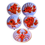 Fish plates, Brunner, Vence 1960