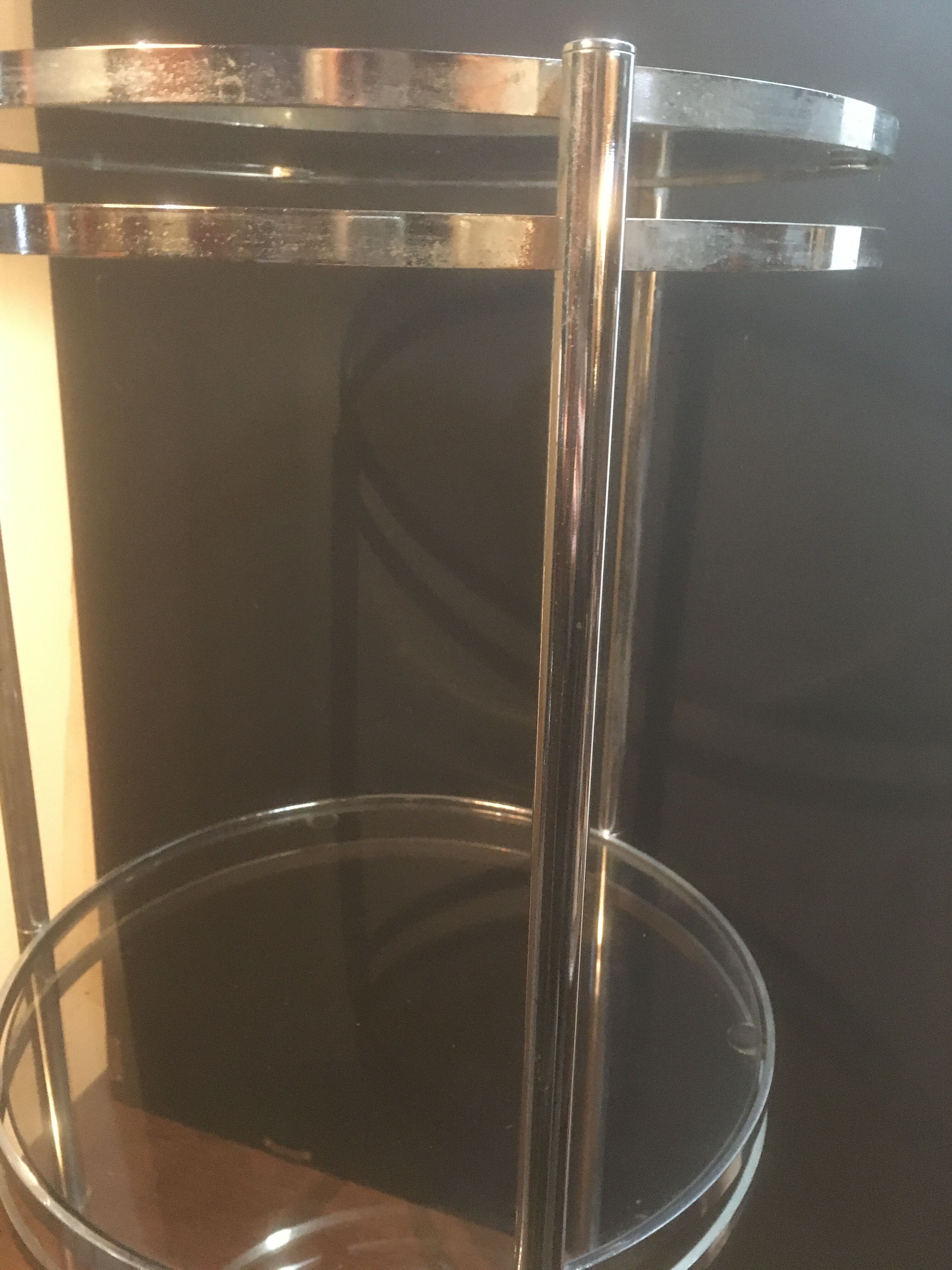 Sofa end or harness in chromed metal Ø 36