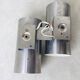 Double cylindrical wall lamp oxar stainless steel design 1970
