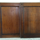 Pair of vintage oak sliding doors