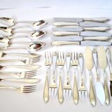 DEETJEN 30-piece modernist cutlery set with scalloped edges